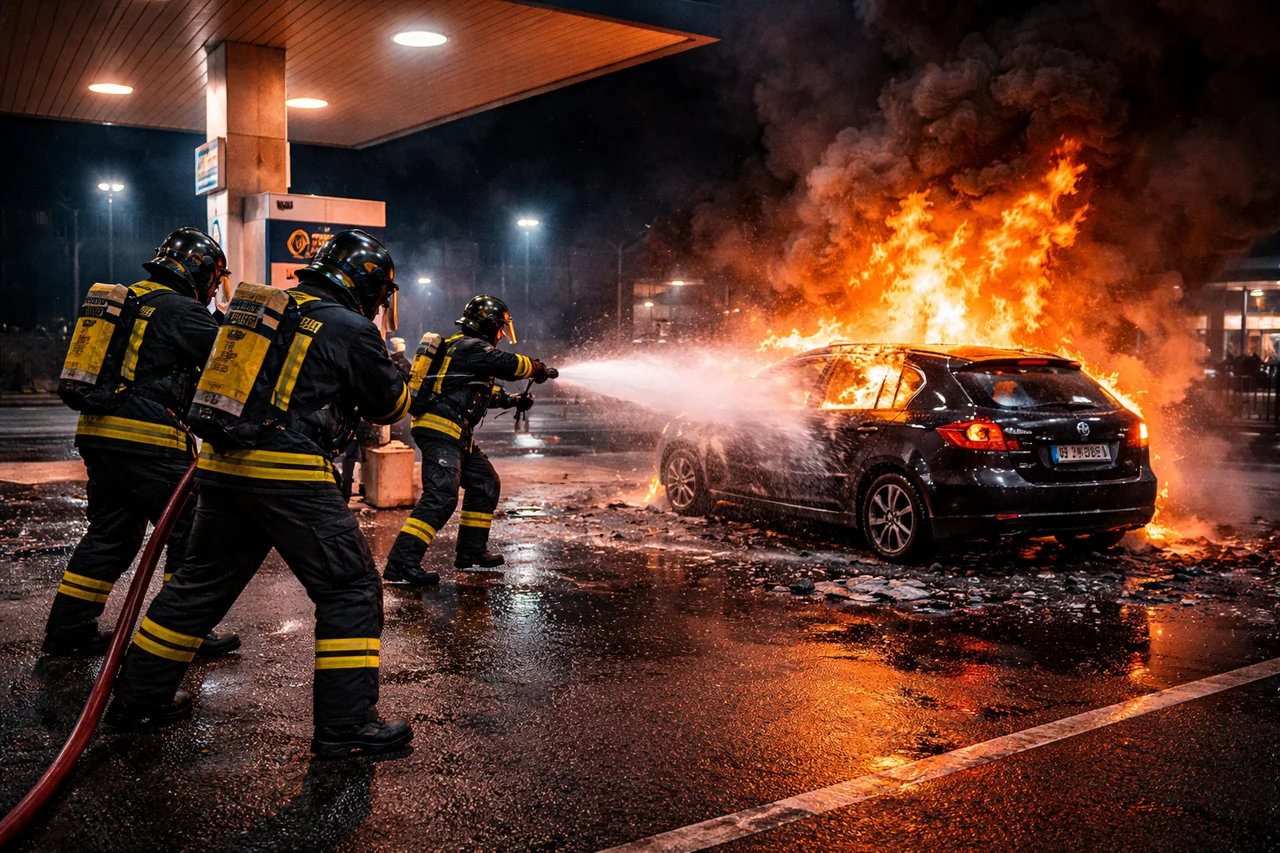 Brindisi: BMW distrutta da incendio in via Aspromonte, paura nel quartiere